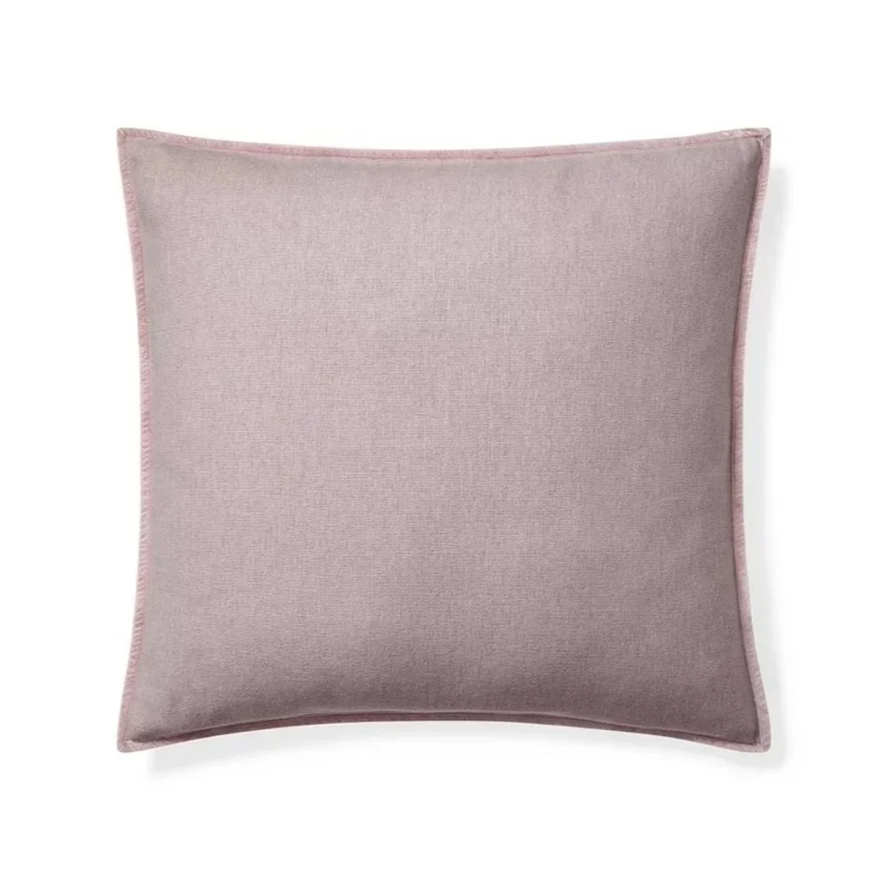 Ralph Lauren European Sham Claudia Velvet Trim Slate Pillow 26x26 NEW